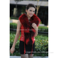 Genuine Leather Vest with Racoon Fur for Ladies (CW8332)